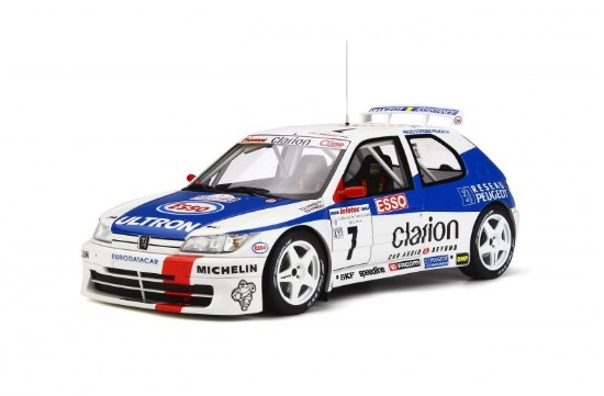 Immagine di PEUGEOT 306 MAXI MK1 N.7 2nd TOUR DE CORSE 1996 PANIZZI-PANIZZI 1:18