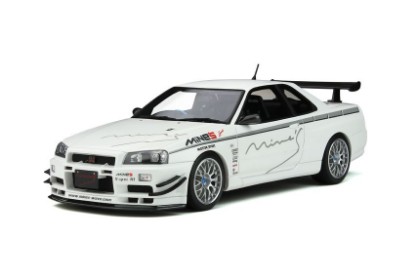 Immagine di NISSAN SKYLINE GT-R (R34) MINE S PEARL WHITE 1:18