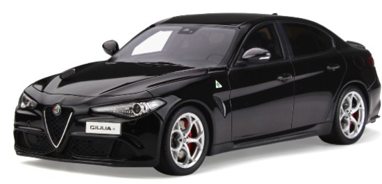 Immagine di ALFA ROMEO GIULIA QUADRIFOGLIO BLACK 1:18