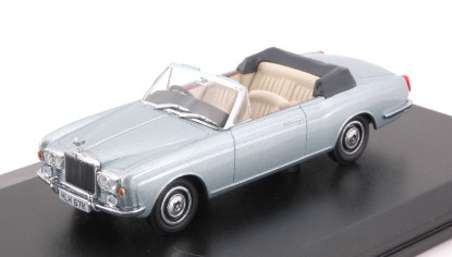 Immagine di ROLLS ROYCE CORNICHE CONVERTIBLE MPW (OPEN) METALLIC LIGHT BLUE 1:43