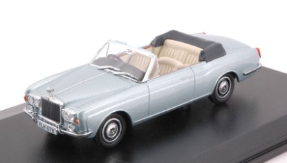 Immagine di ROLLS ROYCE CORNICHE CONVERTIBLE MPW (OPEN) METALLIC LIGHT BLUE 1:43