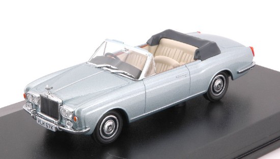 Immagine di ROLLS ROYCE CORNICHE CONVERTIBLE MPW (OPEN) METALLIC LIGHT BLUE 1:43