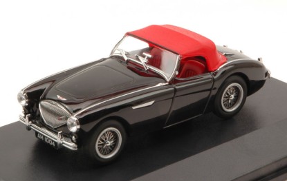 Immagine di AUSTIN HEALEY 100 BN1 1953-1958 BLACK W/SOFT TOP RED 1:43