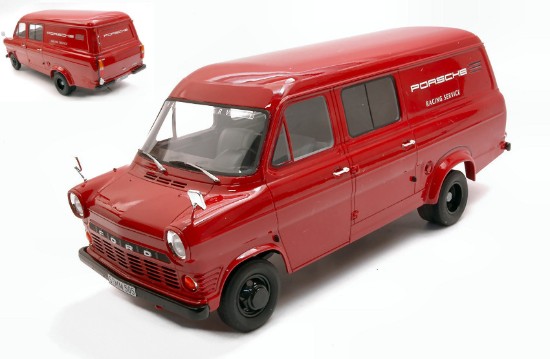 Immagine di FORD TRANSIT MKI BOX WAGON PORSCHE RACING SERIES 1:18