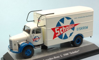 Immagine di MERCEDES L 3500 BOX WAGON SCHOLLER ICE CREAM 1:43