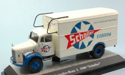 Immagine di MERCEDES L 3500 BOX WAGON SCHOLLER ICE CREAM 1:43