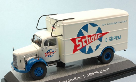 Immagine di MERCEDES L 3500 BOX WAGON SCHOLLER ICE CREAM 1:43