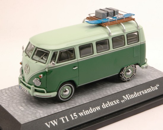Immagine di VW T1 MINDERSAMBA LIGHT GREEN/GREEN 1:43