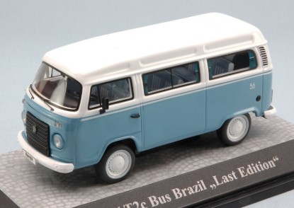Immagine di VW T2C BUS BRAZIL "LAST EDITION" 1991 LIGHT BLUE/WHITE 1:43