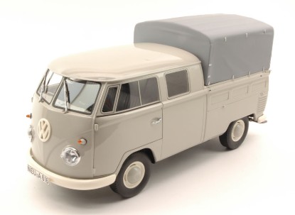 Immagine di VW T1 DOUBLE CABIN LIGHT GREY 1:18