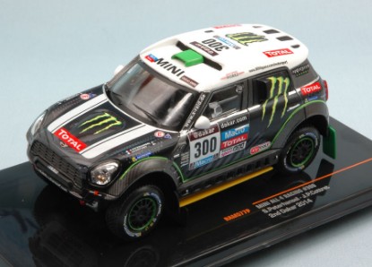 Immagine di MINI ALL 4 PISTA N.300 2nd DAKAR 2014 S.PETERHANSEL-J.P.COTTRET 1:43