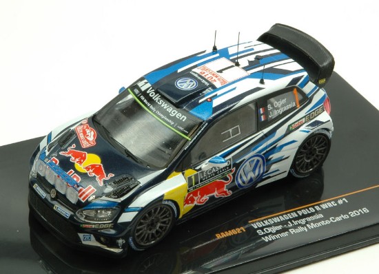 Immagine di VW POLO R WRC N.1 WINNER M.CARLO 2016 OGIER-INGRASSIA WORLD CHAMP. 1:43