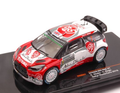 Immagine di CITROEN DS3 N.7 RETIRED MONTE CARLO 2016 K.MEEKE-P.NAGLE 1:43