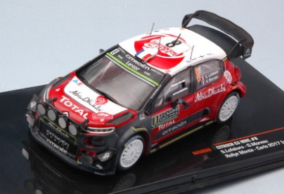 Immagine di CITROEN C3 WRC N.8 9th MONTE CARLO 2017 LIGHTS S.LEFEBVRE-G.MOREAU 1:43
