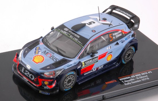 Immagine di HYUNDAI i20 WRC N.5 WINNER SWEDEN RALLY 2018 NEUVILLE-GILSOUL 1:43