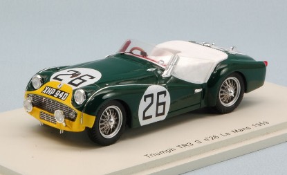 Immagine di TRIUMPH TR3 S N.26 50th LM 1959 P.BOLTON-M.ROTHSCHILD 1:43