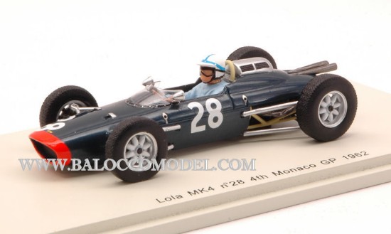 Immagine di LOLA MK4 J.SURTEES 1962 N.28 4th MONACO GP 1:43