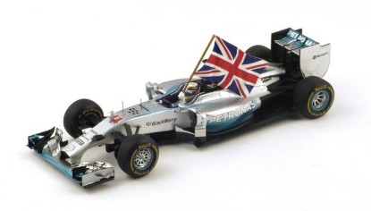 Immagine di MERCEDES W05 L.HAMILTON 2014 N.44 WINNER ABU DHABI WORLD CHAMPION 1:18