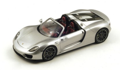Immagine di PORSCHE 918 SPYDER OPEN ROOF 2014 SILVER 1:18