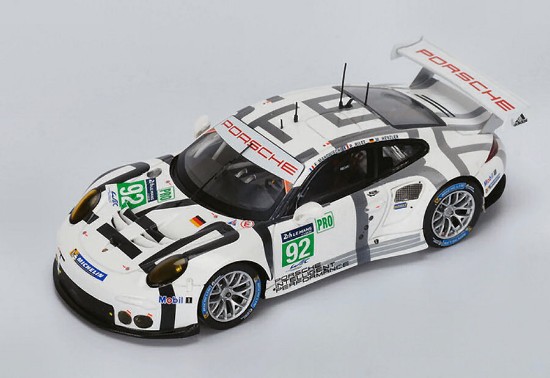 Immagine di PORSCHE 911 RSR N.92 DNF LM 2015 P.PILET-F.MAKOWIECKI-W.HENZLER 1:18