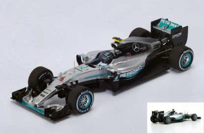 Immagine di MERCEDES W07 HYBRID N.ROSBERG 2016 N.6 AUSTRALIAN GP 1:18