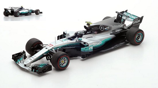 Immagine di MERCEDES F1 W08 V.BOTTAS 2017 N.77 3rd BAHRAIN GP 1:18
