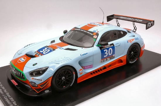 Immagine di MERCEDES AMG GT3 N.30 2nd 24 H PAUL RICARD 2016 HALL-GOETHE-BROWN 1:18