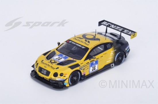 Immagine di BENTLEY CONTINENTAL GT3 N.38 7th 24 H NURBURGRING 2016 BRUCK-MENZEL 1:18