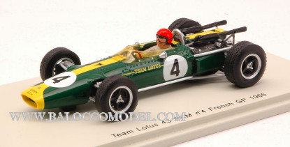 Immagine di LOTUS 43 P.ARUNDELL 1966 N.4 RETIRED FRANCE GP 1:43