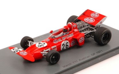 Immagine di MARCH 711 N.LAUDA 1971 N.26 RETIRED AUSTRIAN GP 1:43