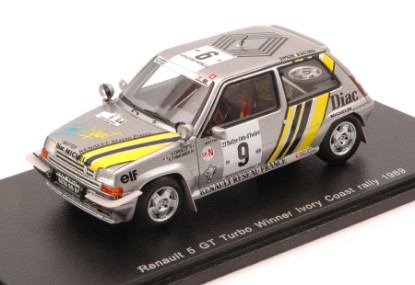 Immagine di RENAULT 5 GT TURBO N.9 WINNER IVORY COAST 1989 A.OREILLE-THIMONIER 1:43