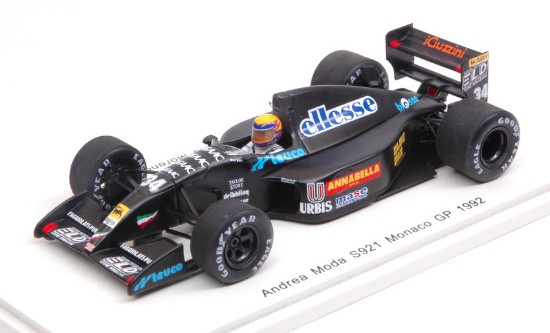 Immagine di ANDREA MODA-JUDD S921 R.MORENO 1992 N.34 RETIRED MONACO GP 1:43