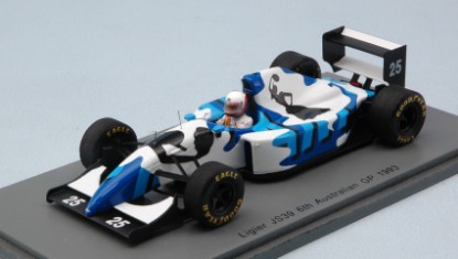 Immagine di LIGIER JS39 M.BRUNDLE 1993 N.25 6th AUSTRALIAN GP 1:43