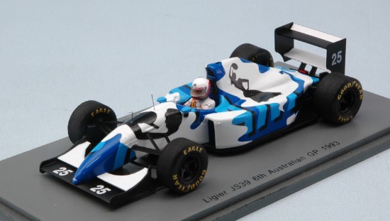 Immagine di LIGIER JS39 M.BRUNDLE 1993 N.25 6th AUSTRALIAN GP 1:43