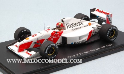 Immagine di FOOTWORK FA12 A.CAFFI 1991 N.10 DNQ S.MARINO GP 1:43