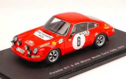Immagine di PORSCHE 911 S N.6 WINNER MONTE CARLO 1970 VALDEGAARD-HELMER 1:43