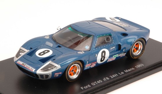 Immagine di FORD GT40 N.8 29th LM 1969 P.SADLER-P.VESTEY 1:43