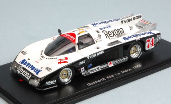 Immagine di GEBHARDT 853 N.74 ACCIDENT LM 1986 DICKENS-P.DE THOYSY-J-F YVON 1:43