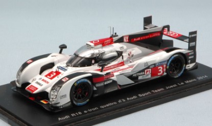 Immagine di AUDI R18 N.3 RETIRED LM 2014 ALBUQUERQUE-BONANOMI-JARVIS 1:43