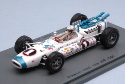 Immagine di BRAWNER HAWK N.1 18th INDY 500 1966 M.ANDRETTI 1:43
