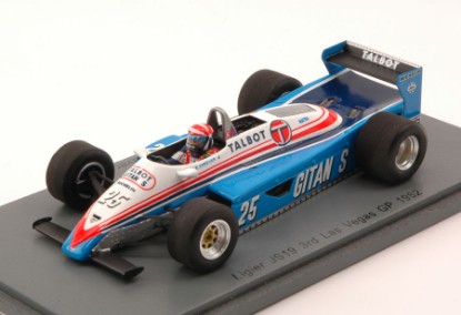 Immagine di LIGIER JS19 EDDIE CHEEVER 1982 N.25 3rd LAS VEGAS GP 1:43
 1:43
