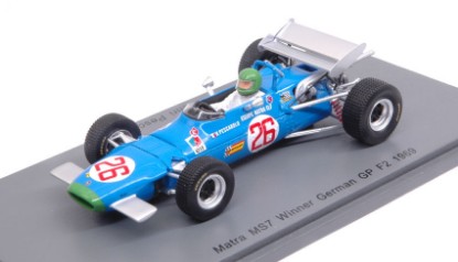 Immagine di MATRA MS7 H.PESCAROLO 1969 N.26 WINNER GERMAN GP F2 1:43