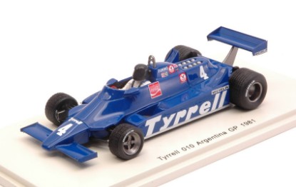 Immagine di TYRRELL 010 RICARDO ZUNINO 1981 N.4 13th ARGENTINA GP 1:43