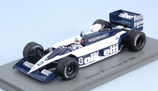 Immagine di BRABHAM BT55 E.DE ANGELIS 1986 N.8 DNF MONACO GP 1:43