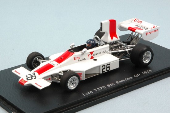 Immagine di LOLA T370 G.HILL 1974 N.26 6th SWEDEN GP 1:43