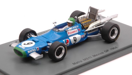 Immagine di MATRA MS11 H.PESCAROLO 1968 N.9 9th MEXICAN GP 1:43
