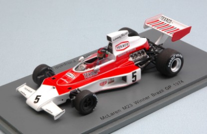 Immagine di MC LAREN M23 E.FITTIPALDI 1974 N.5 WINNER BRAZILIAN GP 1:43