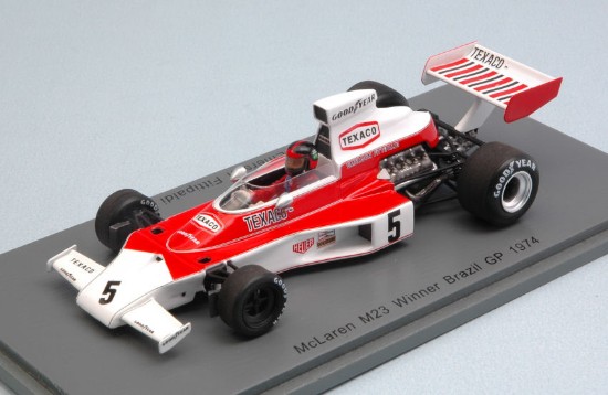 Immagine di MC LAREN M23 E.FITTIPALDI 1974 N.5 WINNER BRAZILIAN GP 1:43
