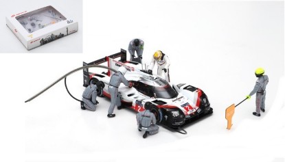Immagine di PORSCHE FIGURINE SET EARL BAMBER WINNER LM 2017 1:43