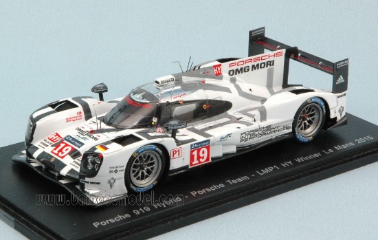 Immagine di PORSCHE 919 N.19 WINNER LM 2015 HULKENBERG-BAMBER-TANDY 1:43